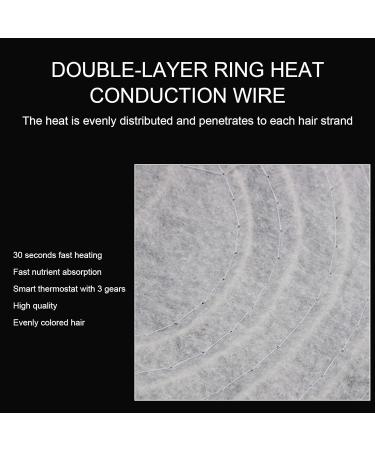 FILFEEL Hair Steamer Thermal Heat for Deep Conditioning Hair Scalp Care Hair Care Hat with 3 Mode Temperature Control for Home Use - Buy Online on SooperMarket.com