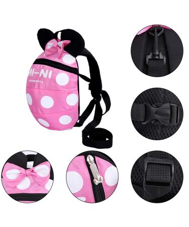 Anti Lost Toddler Backpack with Safety Leash - Pink | Age 1-5 Years - Buy Online on SooperMarket.com