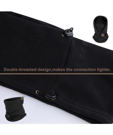 Tagvo Sturmhae Windproof Ski Mask | Thermo-Fleece Hood for Winter Sports | Unisex Warm & Breathable Face Cover | Heavy Neck Warmer | Black - Buy Online on SooperMarket.com