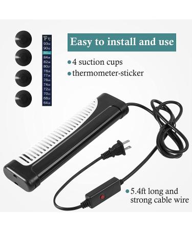 HITOP 300W/500W Digital Aquarium Heater | Submersible Heater with Temperature Display and External Controller for Fish Tank up to 150 Gallon - Buy Online on SooperMarket.com