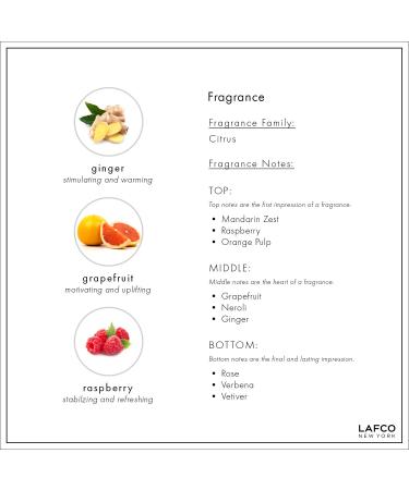 LAFCO NEW YORK Champagne Bar Soap - Ultra Hydrating with Ginger, Grapefruit & Raspberry Scents (4.5 oz) - Buy Online on SooperMarket.com