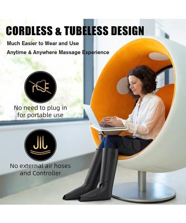 FIT KING Cordless Foot and Leg Massager FT-060A - Portable Air Compression Therapy for Circulation and Pain Relief - Buy Online on SooperMarket.com