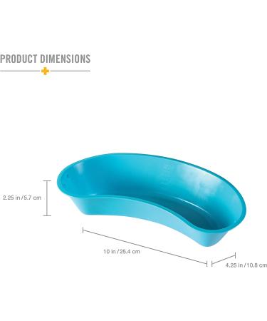 DMI Emesis Basin - Autoclavable Kidney Shaped Design with Visual Measurements - Made in USA - Buy Online on SooperMarket.com
