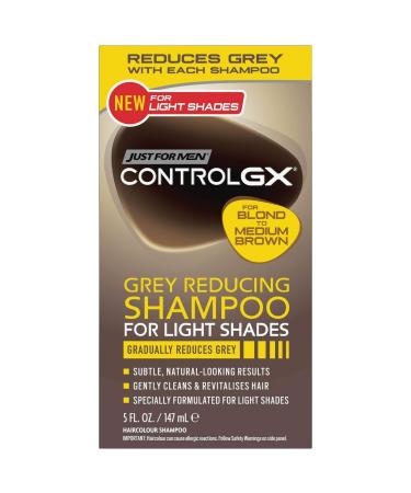 Just for Men Control Gx Grey Reducing Shampoo Blonde & Medium Brown 5 fl oz (Pack of 2)