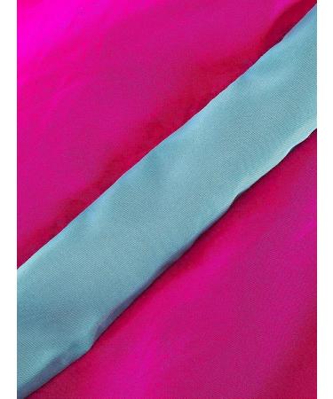 VOIKERDR Women Colorblock One Piece Outfit Set - High Waist Pants & Long Sleeve Zipper Front Jumpsuit - XX-Large, Pink - Buy Online on SooperMarket.com