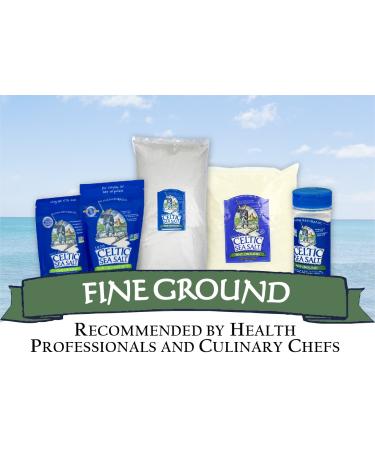 Celtic Sea Salt Fine Ground - Vital Mineral Blend, 1 lb (454g) | Natural Gourmet Salt - Buy Online on SooperMarket.com