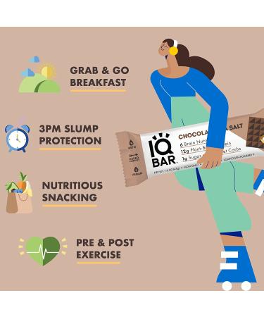 IQBAR Keto Protein Bars - Chocolate Lovers 12-Count | Low Carb, High Fiber Vegan Snacks - Buy Online on SooperMarket.com