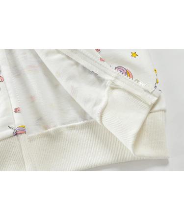 Baby Girl Unicorn Zip-up Hoodie Sweatshirt - White - 5-6 Years - Buy Online on SooperMarket.com
