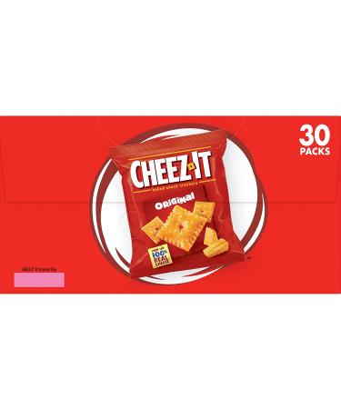 Cheez-It Original Baked Cheese Crackers - 30oz Bag (30 Packs) | Perfect Office and Kids Snack - Buy Online on SooperMarket.com