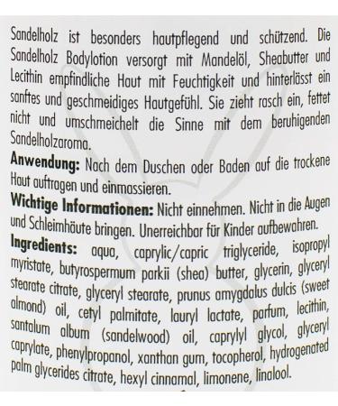 Haslinger SPA Sandalwood Body Lotion 200ml - Nourishing Moisture for Soft Skin | International Shipping Available - Buy Online on SooperMarket.com