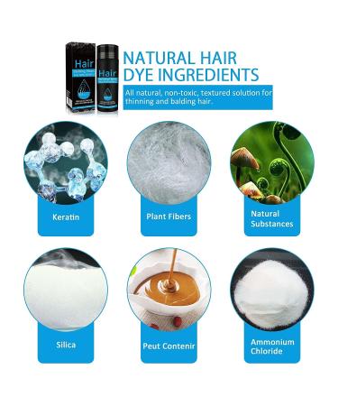 Waterproof Hair Fibers Powder for Thinning Hair & Hair Loss - Dark Brown - Instant Thickening with Spray Applicator for Men & Women - Bald Spots Filler - Undetectable & Long-Lasting Results - Buy Online on SooperMarket.com