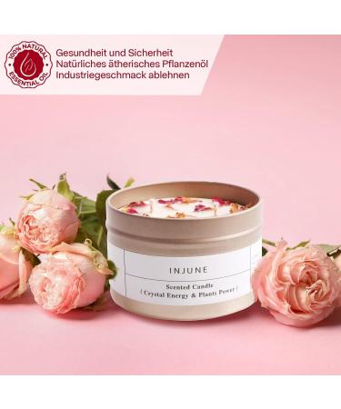 DNAMOFV Mother's Day Fragrance Candle | Handmade Organic Soy | Rose Leaves & Natural Crystals | Perfect Gift for Mom - 200g 50 Hours Burn Time - Buy Online on SooperMarket.com