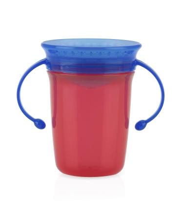 Nuby Plastic No Spill 360 Wonder Cup 1pk - Assorted Colors - Red/Green/Pink/Aqua/Purple/Orange - Buy Online on SooperMarket.com
