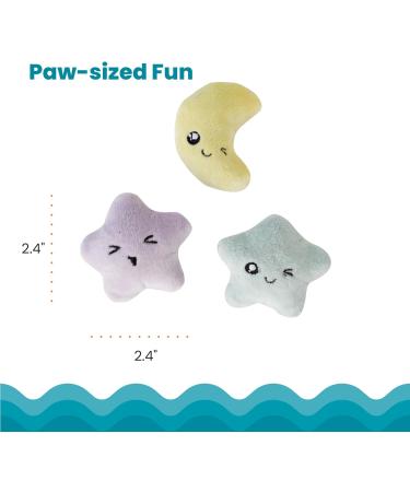 Petstages Toss 'N Twinkle Cat Toys with Catnip - 3 Pack Stars | International Shipping Available - Buy Online on SooperMarket.com
