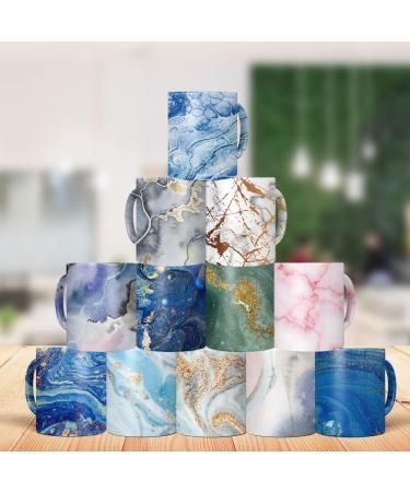 Watercolor Marble Infusible Transfer Ink Sheets - 8pcs/Set 12x12in for Sublimation on T-Shirts, Coasters, and Mugs - Buy Online on SooperMarket.com