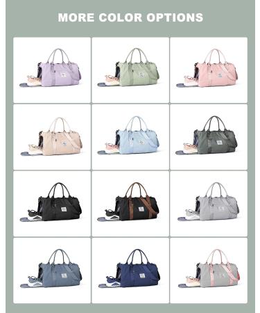 Womens Mens Gym Bag with Shoe Compartment & Wet Pocket - Large Waterproof Duffel for Travel, Sports, Gym, Yoga - Dark Green - Buy Online on SooperMarket.com