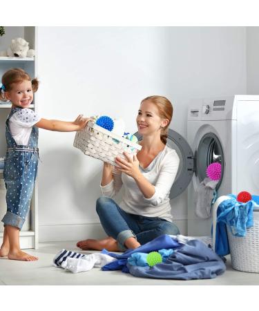 KOMUNJ 5 Pcs Laundry Tumble Dryer Balls - Reusable Plastic Balls for Speeding Drying and Reducing Creases - Buy Online on SooperMarket.com