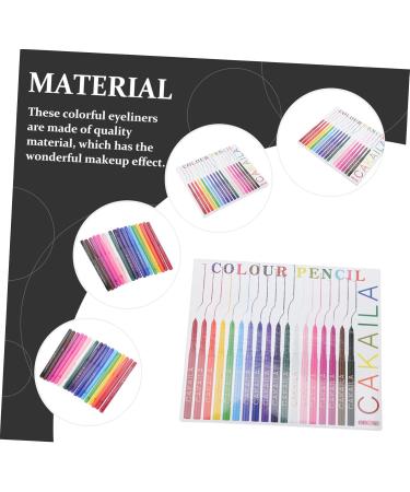 HAPINARY 18pcs Eyeliner Makeup Kit for Women Makeup Tools Cosmetics Eye Line Pencils Eyeshadow Pens Abs - Buy Online on SooperMarket.com