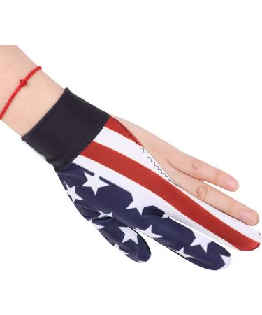 3 Finger Billiards Gloves Pool Cue Gloves Elastic Show Shooters Carom Pool Snooker Playerss Gloves Durable Breathable Anti-Skid Game Gloves with Adjustable Wrist Strap for Women Men Left Hand Left-flag - Buy Online on SooperMarket.com