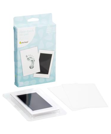 Pearhead Newborn Baby Handprint or Footprint Clean-Touch Ink Pad Kit, Baby Print, Newborn Keepsake, Black Black Clean Touch Ink Pad
