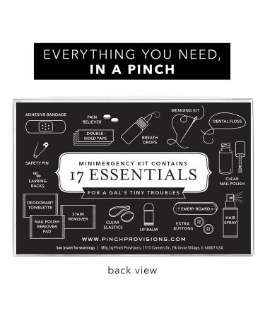 Pinch Provisions Minimergency Kit For Her - 17 Essential Items in Compact Rose Gold Pouch - Perfect Gift for Parties and Birthdays - Buy Online on SooperMarket.com