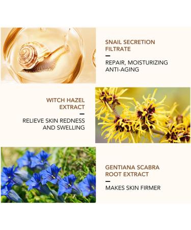 Snail Mucin Moisturiser Snail Mucin Cream Snail Mucin Moisturiser Face Women & Men Anti Aging Face Cream Face Moisturiser for Dry Skin Day & Night Face Cream with Lifting & Anti Wrinkle - Buy Online on SooperMarket.com