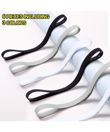 Buy Sularpek 6-Piece Elastic Hair Bands for Men & Women - Non-Slip Sports Headbands for Yoga Football & Jogging - Buy Online on SooperMarket.com