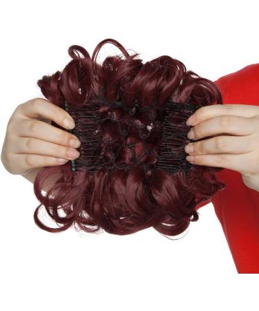 Curly Wavy Messy Hair Extension Bun - Clip-In Drawstring Ponytail Comb Chignon - Buy Online on SooperMarket.com
