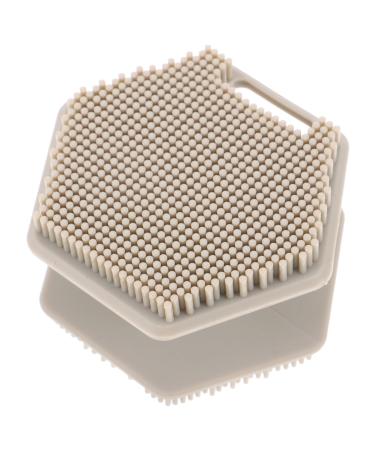 Mikinona Face Brush Silicone Face Cleansing Brush Face Cleansing Brush for Blackhead Facial Brush Cleaning Brush Face Cleansing Brush Exfoliator Double Sided Silica Gel Scrub 6.50X6.50X4.00CM Grey