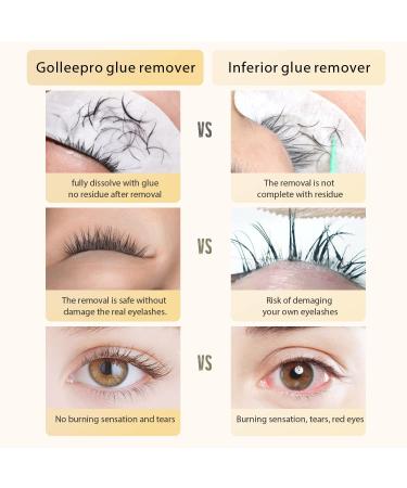 Eyelash Extensions Remover - 15g Fast Dissolve No Damage to Natural Lashes Professional Adhesive Remover for Lash Extensions - Buy Online on SooperMarket.com