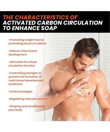 Joint Pain Relief & Gyn komastie Reduction Soap Set - Body-Shaping Cellulite Treatment for Men - Circulating Coal Soap for Abdominal Tuck - Buy Online on SooperMarket.com