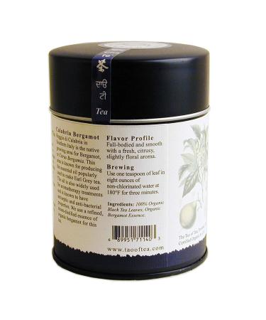 Organic Black Tea & Bergamot Earl Grey - The Tao of Tea 3.5 oz (100g) - Buy Online on SooperMarket.com
