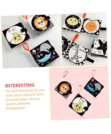 Ibasenice 2-Pack Fabric Book Game Set | Educational Toys for Toddlers | Baby Opposites Fabric Books | Soft Peach Skin | International Shipping Available - Buy Online on SooperMarket.com