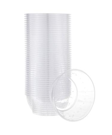 PLASTICPRO 6 ounce Premium Heavy Weight Crystal Clear Disposable Hard Plastic Dessert Size Party Bowls Pack of 40 40 6 Ounce Bowls