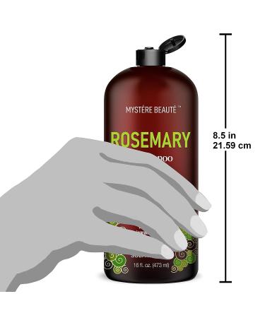 Mystere Beaute Rosemary Shampoo and Conditioner Set - Promotes Hair Growth & Scalp Health - Volumizing Formula - Sulfate & Paraben Free - 16 fl oz each - Buy Online on SooperMarket.com