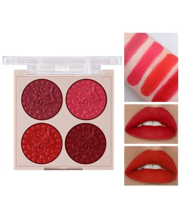 High Pigmented Lipstick Palette - Classic Bright Colors | Holiday Gift | 1g Lip Gloss & Lipstick - #02 - Buy Online on SooperMarket.com