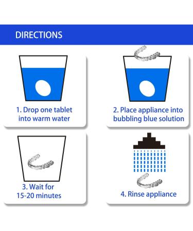 Retainer Cleaning Tablets - New Formula (120 ct, 4-Month Supply) - Buy Online on SooperMarket.com