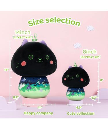 Mewaii 8'' Soft Mint Cat Mushroom Stuffed Animal Plush Pillow Squishy Toy - 8 Inch - Buy Online on SooperMarket.com