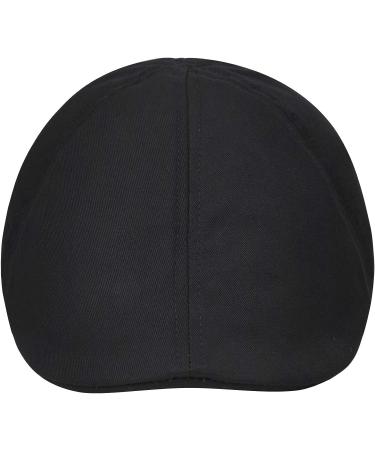 JANGOUL Men's Cotton Twill Flat Cap Black - Large-X-Large | Gatsby Newsboy Hunting Hat - Buy Online on SooperMarket.com