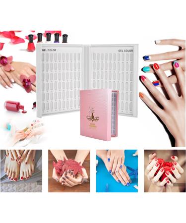 SUQ 2pcs Nail Display Books - 216+120 Colors Professional Salon Nail Color Swatches for DIY Nail Polish - Nail Salon Design Board - Buy Online on SooperMarket.com