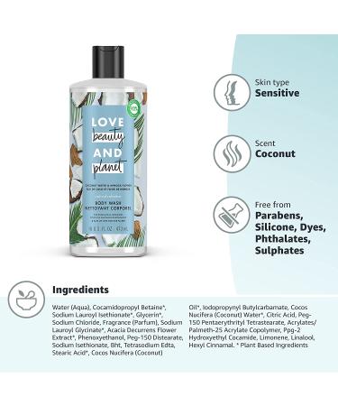 Love Beauty and Planet Coconut Water & Mimosa Flower Body Wash - 16 fl oz - Buy Online on SooperMarket.com