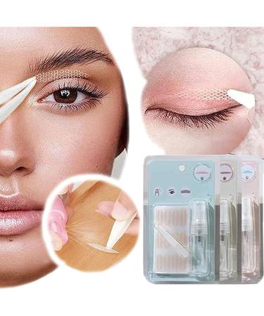 120 Pairs Invisible Eye-Lifting by Sticked Waterproof Invisible Double Eyelid Lift Tape Long-lasting Lace Eyelid Lift Strips for Hooded Droopy Uneven Mono-eyelids
