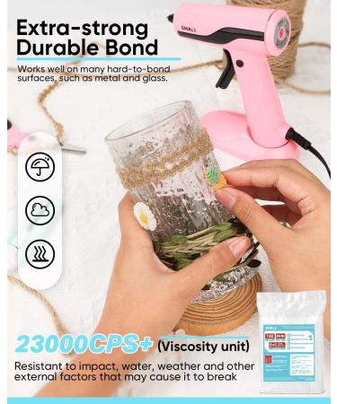 SHALL Mini Hot Glue Sticks 100-pack - Clear All-Temp Hot Melt Glue Gun Sticks - 0.27 x 8 - Multipurpose DIY Art Craft Supplies - Buy Online on SooperMarket.com