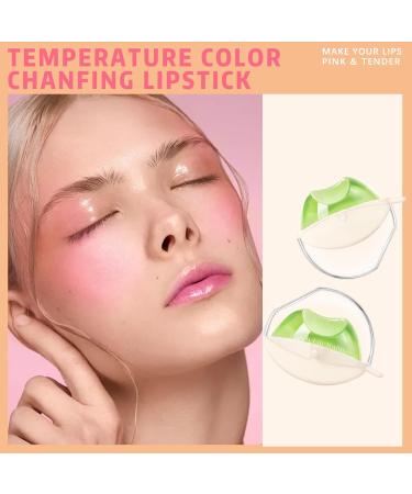 Color Changing Lazy Lipstick & Magic Blush - PH Temperature Changing Tinted Lip Balm for Hydrated Long-Lasting Lips & Cheeks - Buy Online on SooperMarket.com