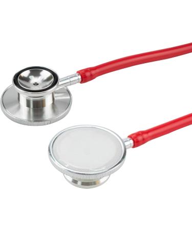 TRIXES Red Stethoscope - Fancy Dress Doctor Costume Accessory with Diaphragm & Bell Features - Red & Silver - Buy Online on SooperMarket.com