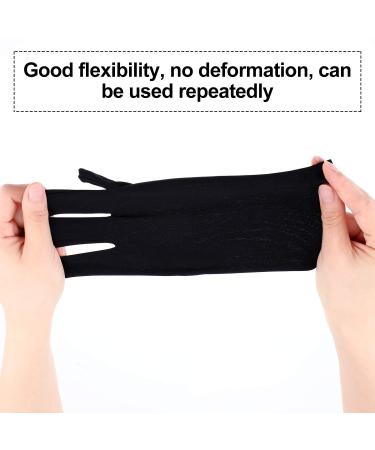 Quesuc 3 Pairs UV Shield Glove Gel Manicures Glove Anti UV Fingerless Gloves Protect Hands from UV Light Lamp Manicure Dryer (Black Purple White) - Buy Online on SooperMarket.com