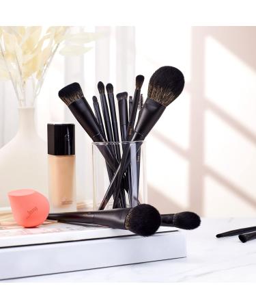 Jessup 14Pcs Black Kabuki Makeup Brushes Set for Foundation, Eyeshadow, Contour, and Concealer - T336 B-T336 - Buy Online on SooperMarket.com