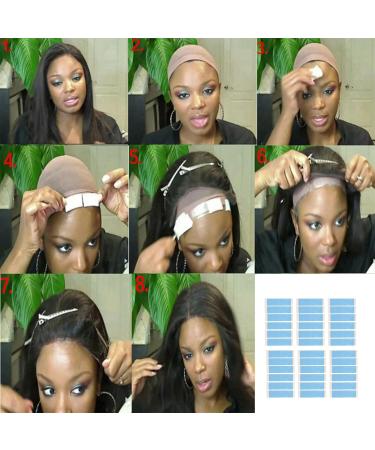 AIDIRui 36Pc/Lot Strong Wig Tape Double Sided Adhesive Extension Hair Tape Strips Waterproof for Toupee Lace Wigs Film Adhesive - Buy Online on SooperMarket.com