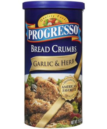 Progresso Bread Crumbs - Garlic & Herb - 15 oz