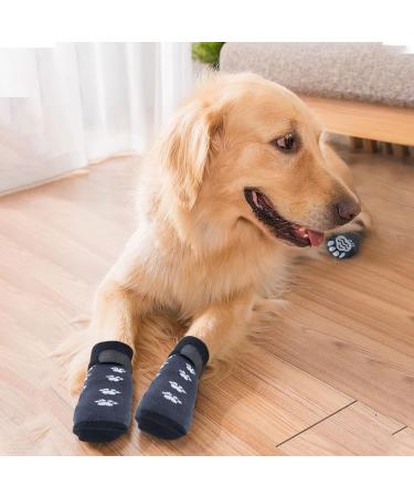 Ranypet Indoor Anti-Slip Socks for Dogs | Soft Adjustable Paw Protection with Traction Control | Ideal for Old Dogs on Hardwood Floors - 3 Pairs M Size Pf tchen Pattern - Buy Online on SooperMarket.com